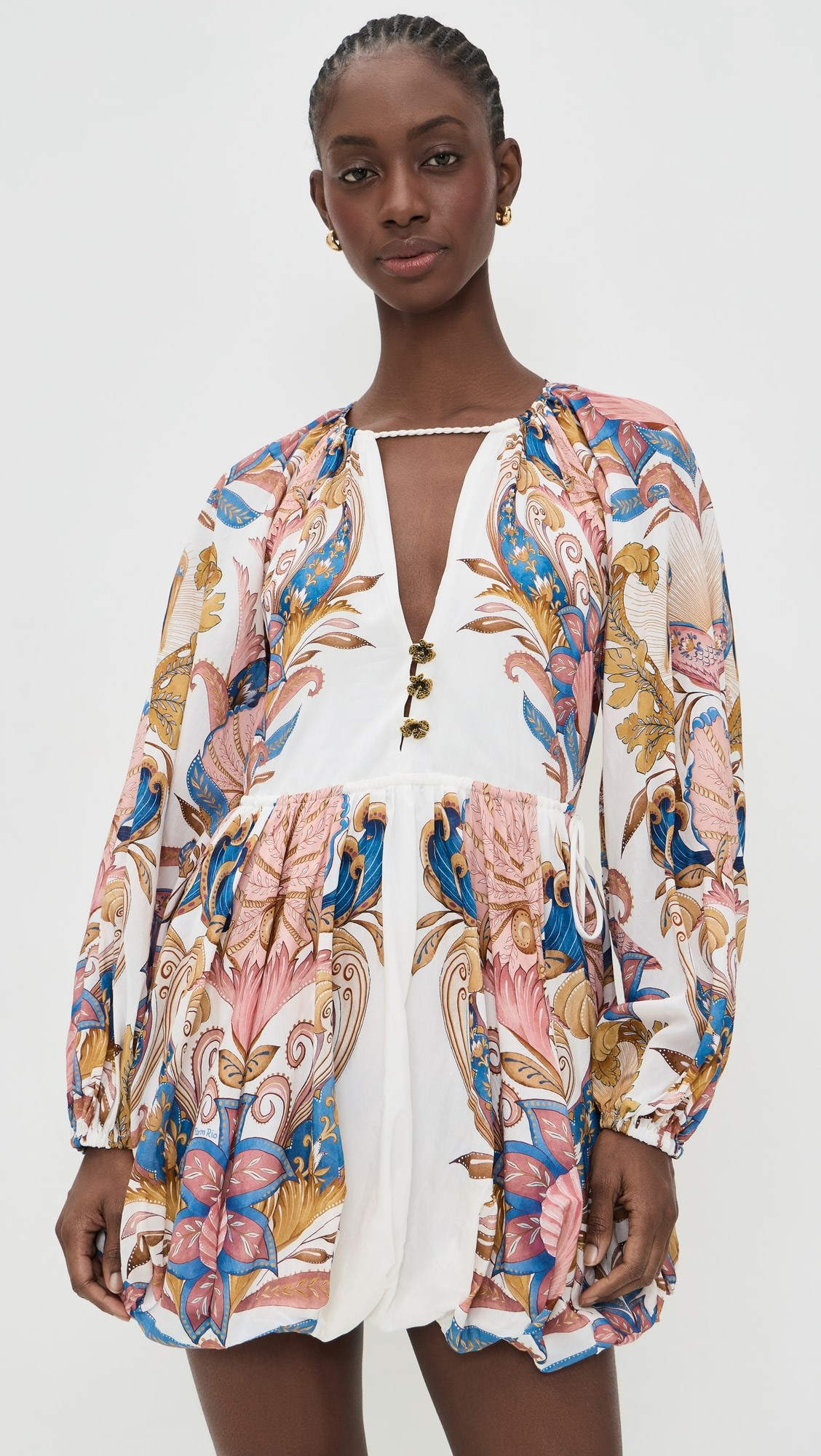 Sea Garden Off-White Mini Dress | Shopbop