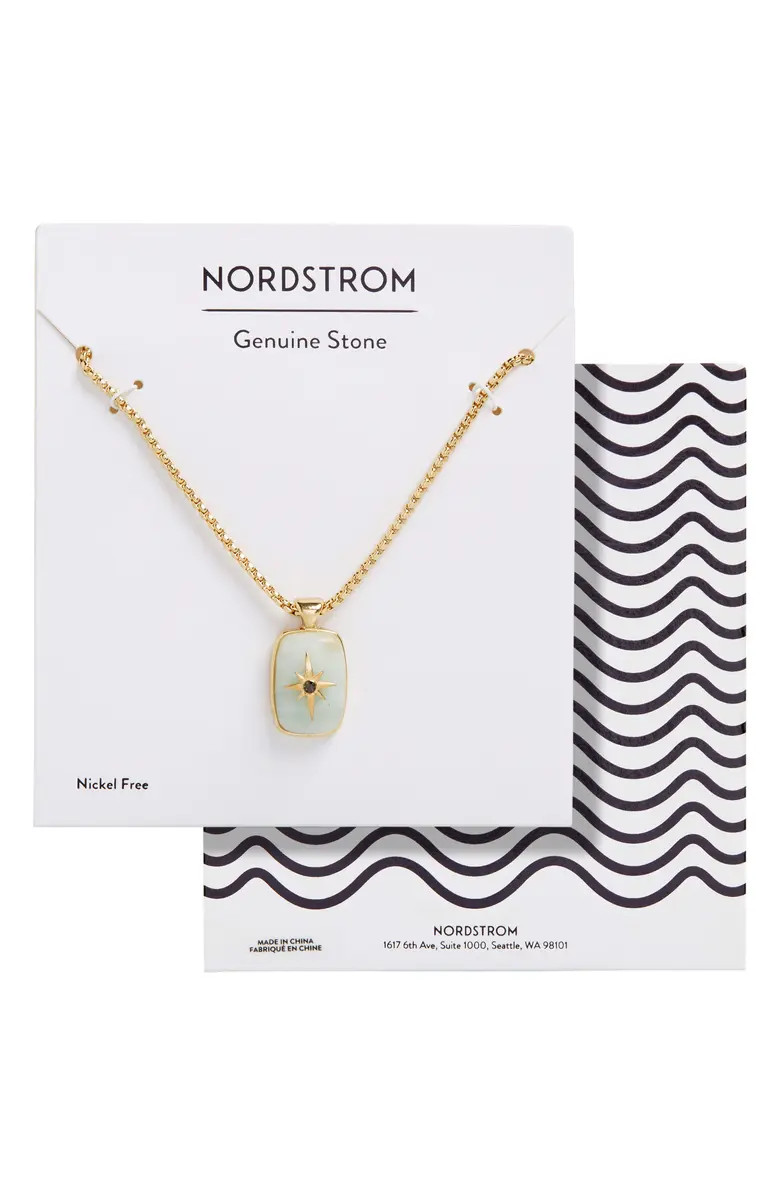 Nordstrom Amazonite Starburst Pendant Necklace | Nordstrom | Nordstrom