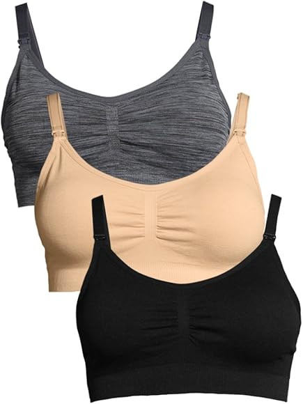 Lamaze Women's Single and Multi Pack Maternity Overnight Nursing Wide Shoulder Bra | Amazon (US)