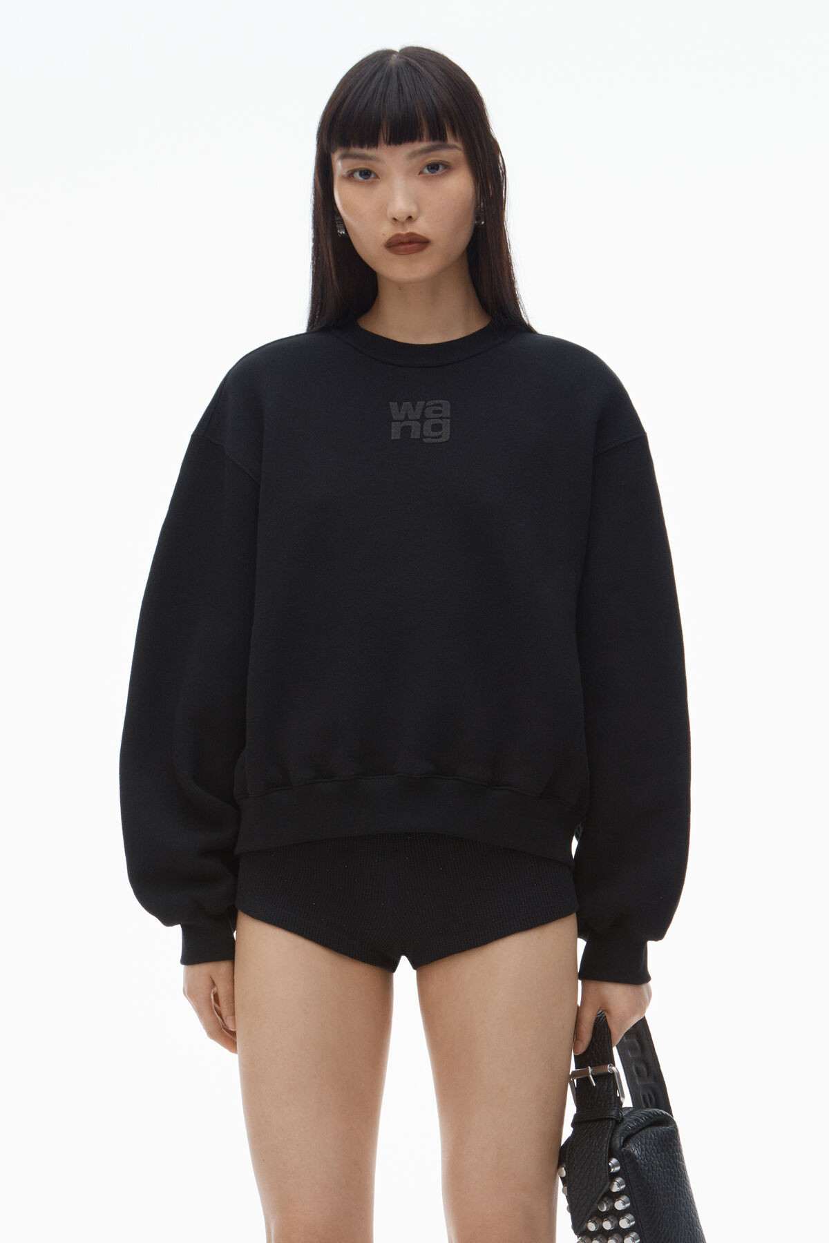 PUFF LOGO SWEATSHIRT IN STRUCTURED TERRY | Alexander Wang