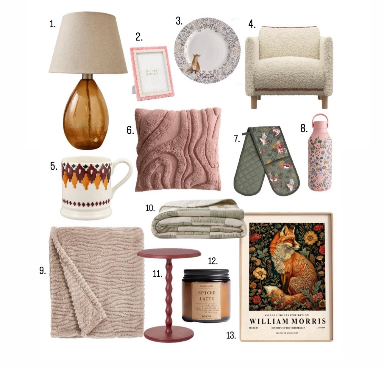Weekend Wishlist for our Homes (06.09.25)

Featuring #Dunelm #OliverBonas #JohnLewis #Amazon #AmazonUK #EmmaBridgewater #H&M #H&MHome #Matalan #Chillys #Etsy #EtsyUK 

#LTKautumn #LTKeurope #LTKstyletip
