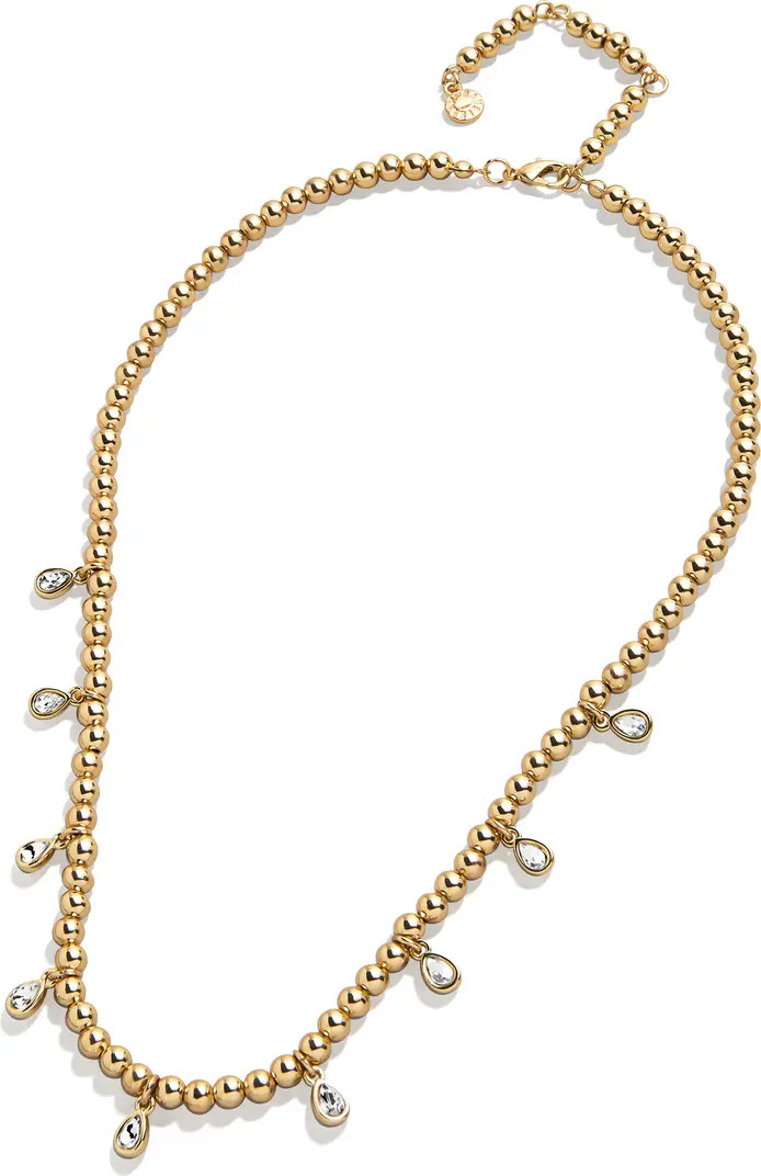 Mila Pisa Teardrop Station Necklace | Nordstrom
