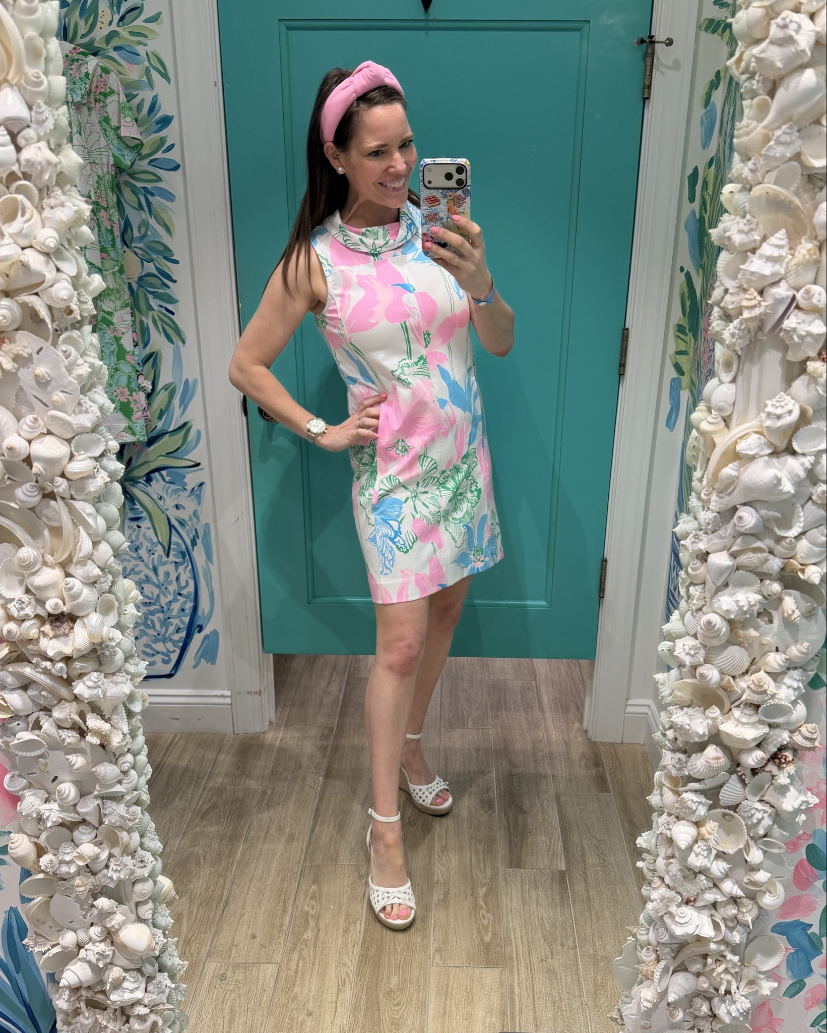 Palm Beach Pink & Green Lilly Shift Dress Look 💗🌴

🌸
The prettiest pink + green combo 💗🌿 this Lilly Pulitzer Payson shift is such a classic, easy throw-on-and-go piece for spring and summer! I love the flattering straight fit and how lightweight it feels for warm days ☀️ Paired it with budget-friendly espadrille wedges and a pink headband for the perfect polished coastal look 🧺✨

This would be so cute for brunch, showers, vacation dinners, or just a fun everyday outfit 🌸💕

lilly pulitzer dress, pink and green outfit, preppy summer style, palm beach style, shift dress outfit, espadrille wedges, feminine summer outfit, resort wear, coastal chic outfit, spring summer fashion

#LTKWorkwear #LTKOver40 #LTKSeasonal
