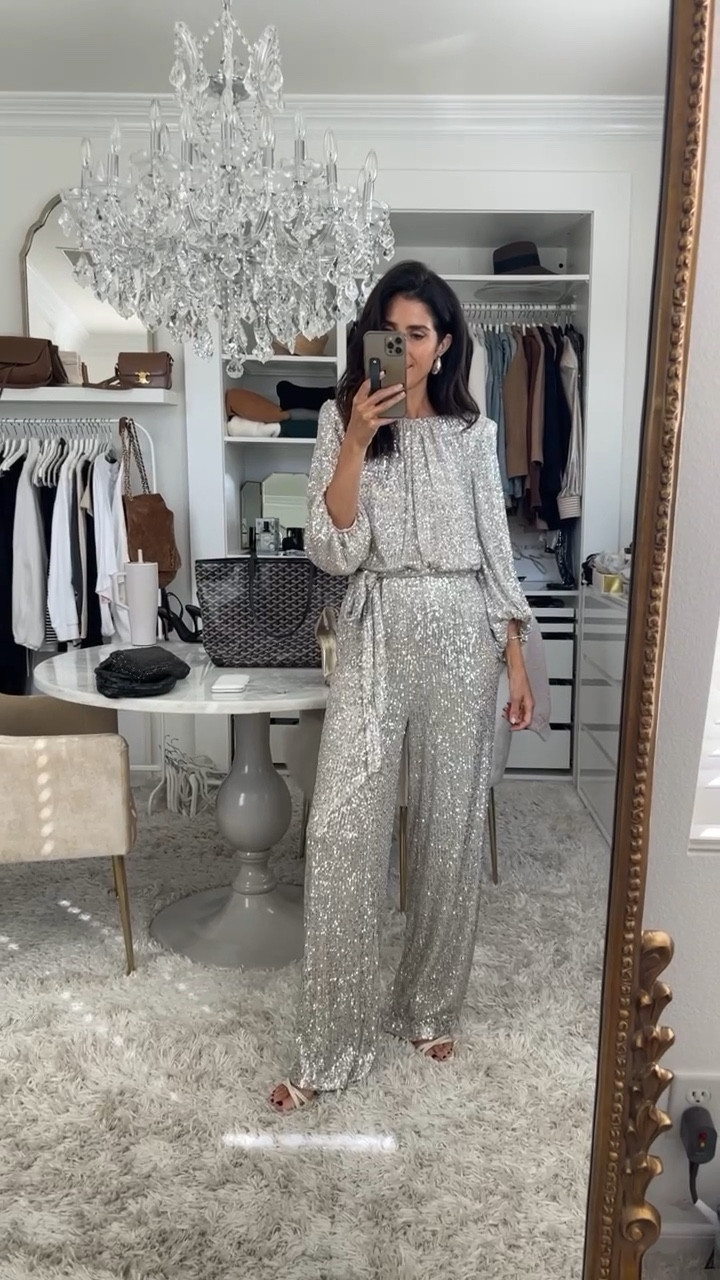 My sequin jumpsuit is currently 40% off! It’s so fun and perfect for the holidays ✨

#LTKHoliday #LTKSeasonal