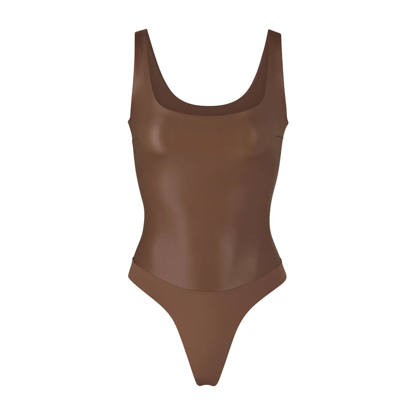 FAUX LEATHER SCOOP BODYSUIT | JASPER | SKIMS (US)