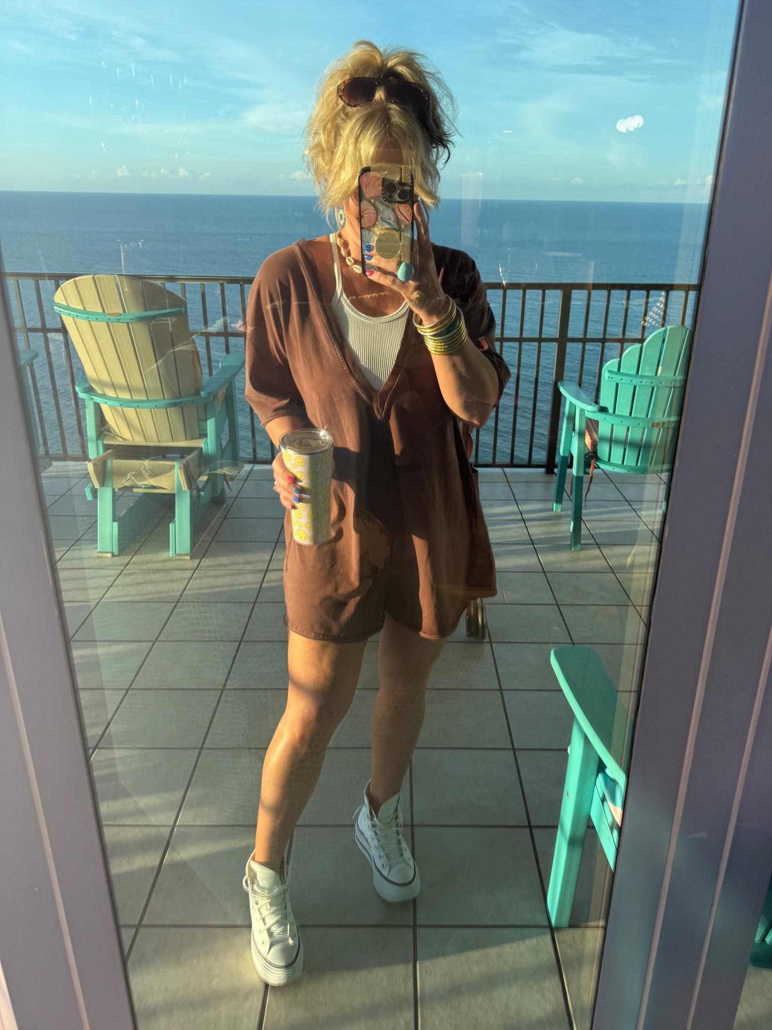 My putt putt fit ⛳️
Romper - M (you can wear it frontwards and backwards) I’m wearing backwards 
Tank underneath - M/L
Converse - I size down 


#LTKStyleTip #LTKOver40 #LTKShoeCrush