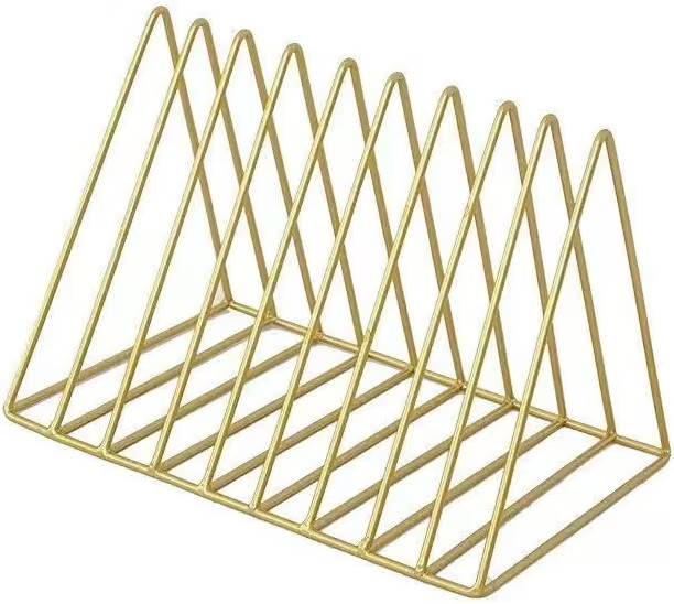 Elegant Files Folder Stand Organizer - Stylish Book Shelf and Magazine Holder, 9 Slot File Sorter... | Amazon (US)