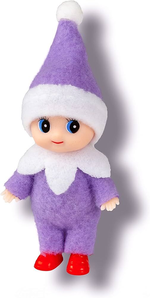 LitoMagic Christmas Baby Elf in Purple Jumpsuit | Amazon (US)