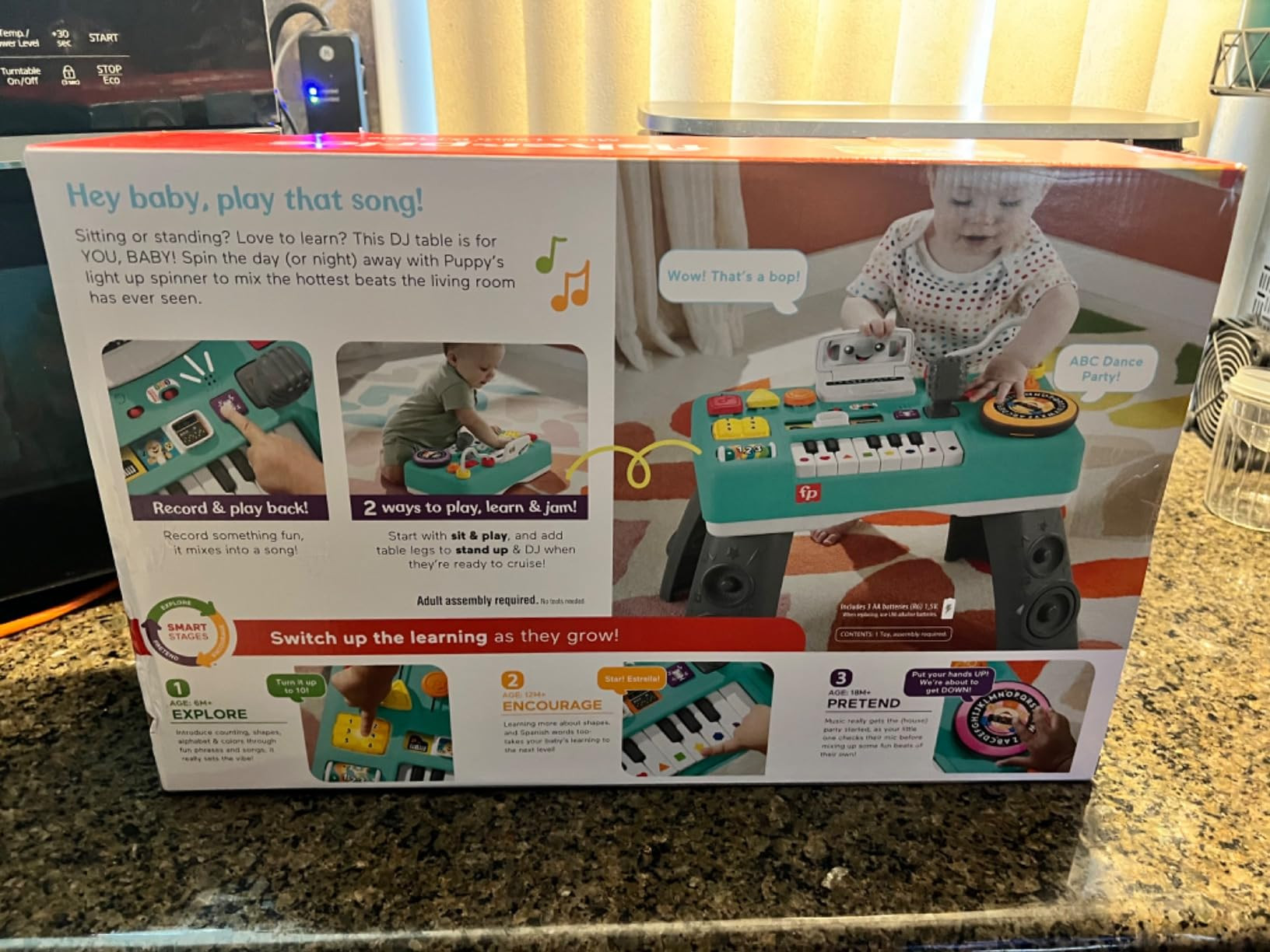 Fisher-Price Laugh & Learn Baby & Toddler Toy Mix & Learn Dj Table Musical Activity Center With L... | Amazon (US)