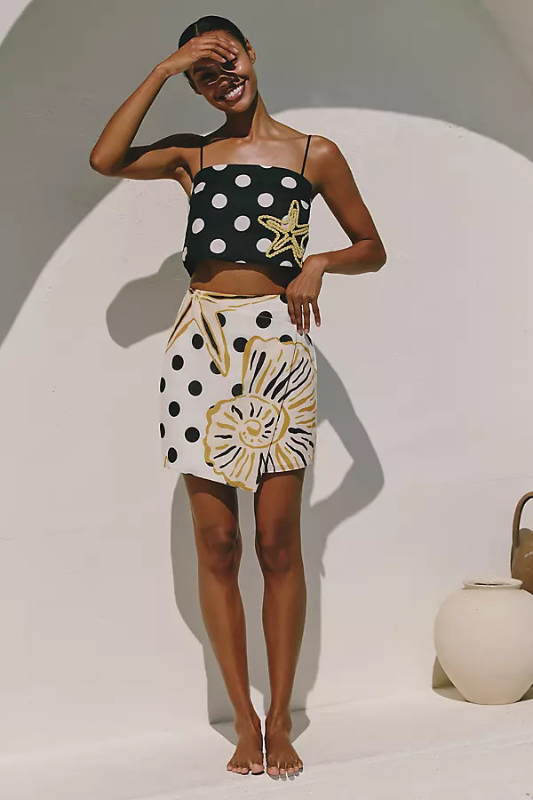 Cala de la Cruz Chemena Linen Skirt | Anthropologie (US)