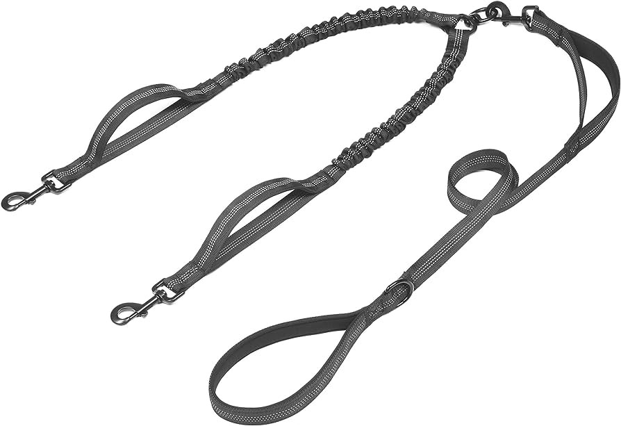 iYoShop Double Dog Leash with Three Extra Traffic Handles, 360 Swivel No Tangle Dual Dog Walking ... | Amazon (US)
