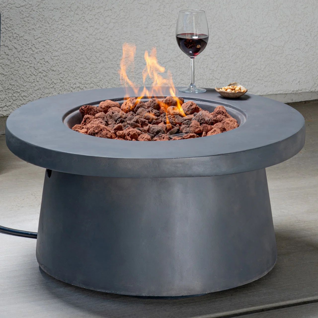 14.37" H x 29.5" W Magnesium Oxide Propane Outdoor Fire Pit | Wayfair North America