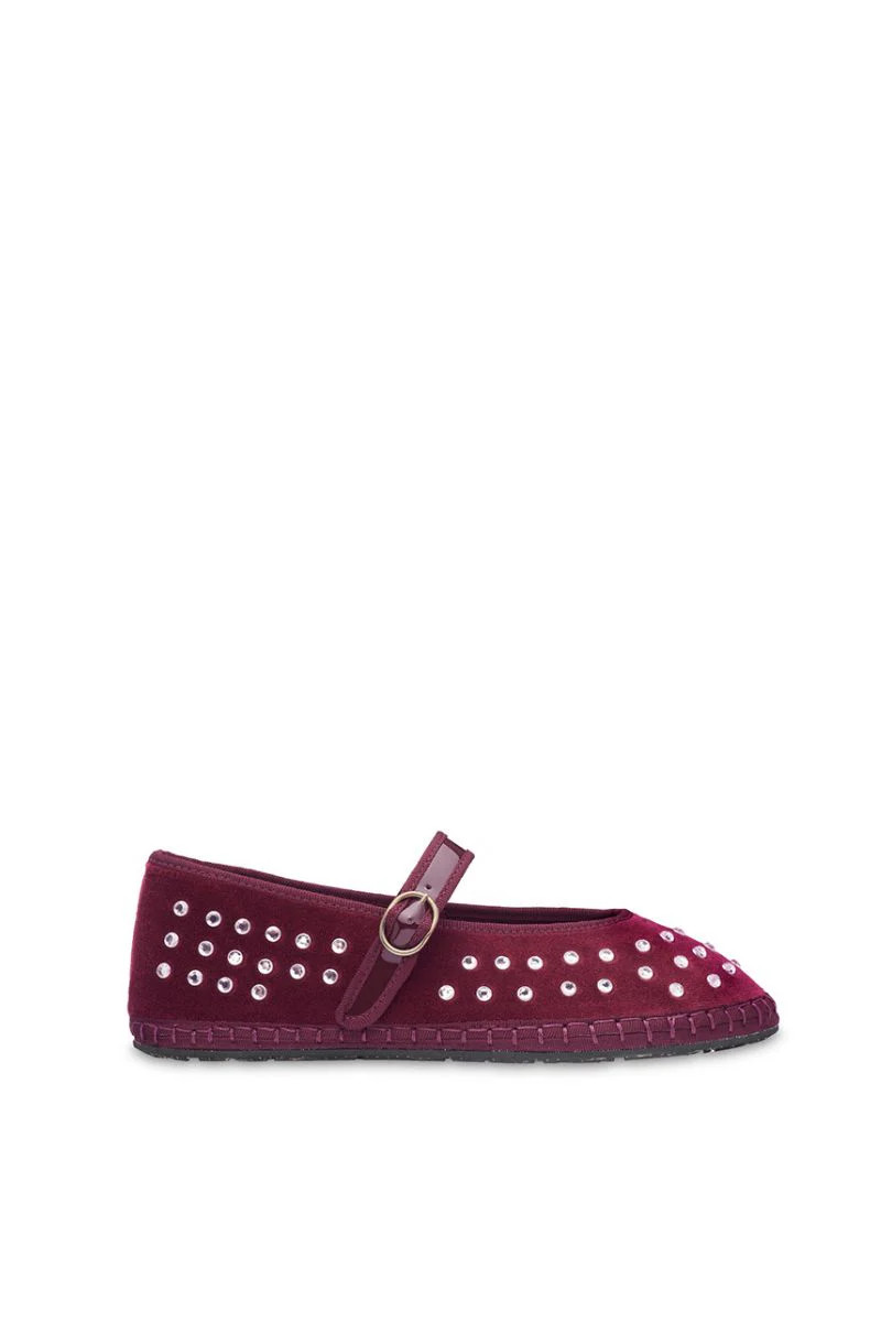 MAE FLAT IN BURGUNDY | Flabelus | CULT MIA | CULT MIA UK LTD