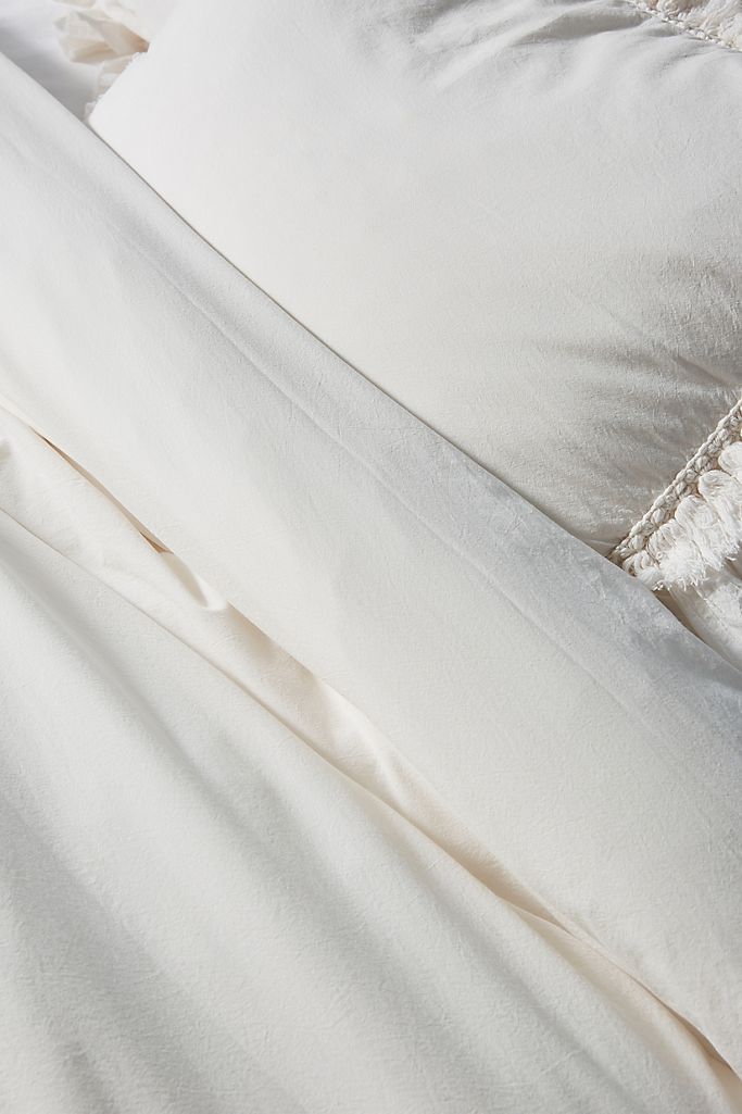 Washed Percale Adina Duvet Cover | Anthropologie (US)