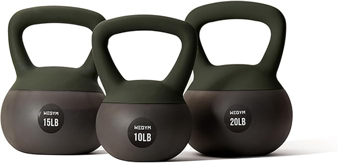 Soft Kettlebells with Cushioned Impact-Resistant Base and Anti-Slip, Wide-Grip Handle for Home Wo... | Amazon (US)