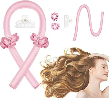 CORATED Heatless Curling Rod Headband, Heatless Curler No Heat Curls Ribbon with Hair Clips and S... | Amazon (US)