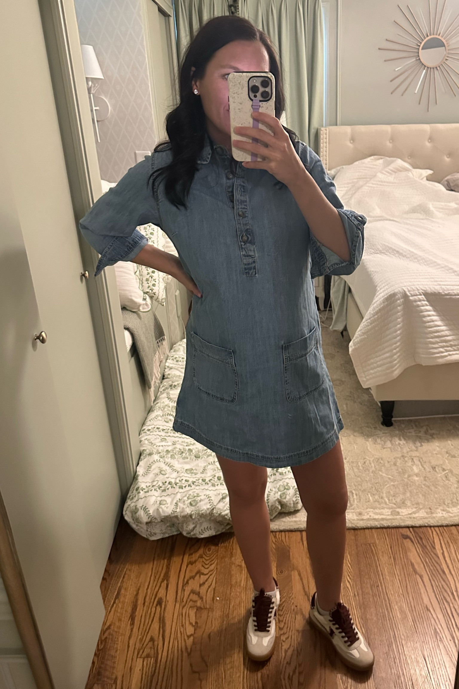 Fall dress
Denim dress
Maternity friendly dress
Dresses for the bump
Dresses for fall 


#LTKBump #LTKFindsUnder50 #LTKStyleTip