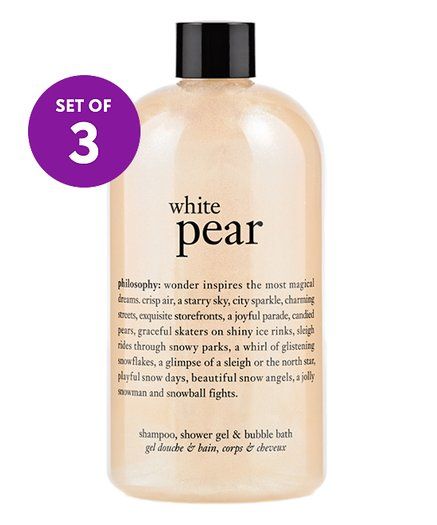 philosophy | White Pear Shampoo, Shower Gel & Bubble Bath - Set of Three | Zulily