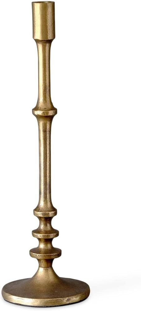 Park Hill Collection EAB00576 Cast Aluminum Classic Candle Stick Holder, Gold, Metal (Tall) | Amazon (US)