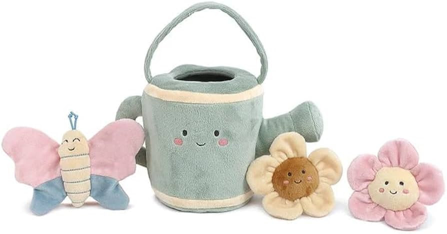 MON AMI Spring Watering Can Play Set with Rattles – 4 Pc Set, Stuffed Plush Gardening Set for K... | Amazon (US)