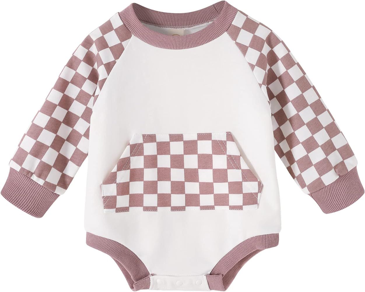 Newborn Infant Baby Boy Girl Clothes Long Sleeve Romper Bodysuit Unisex Casual Top Sweatshirt Hoo... | Amazon (US)