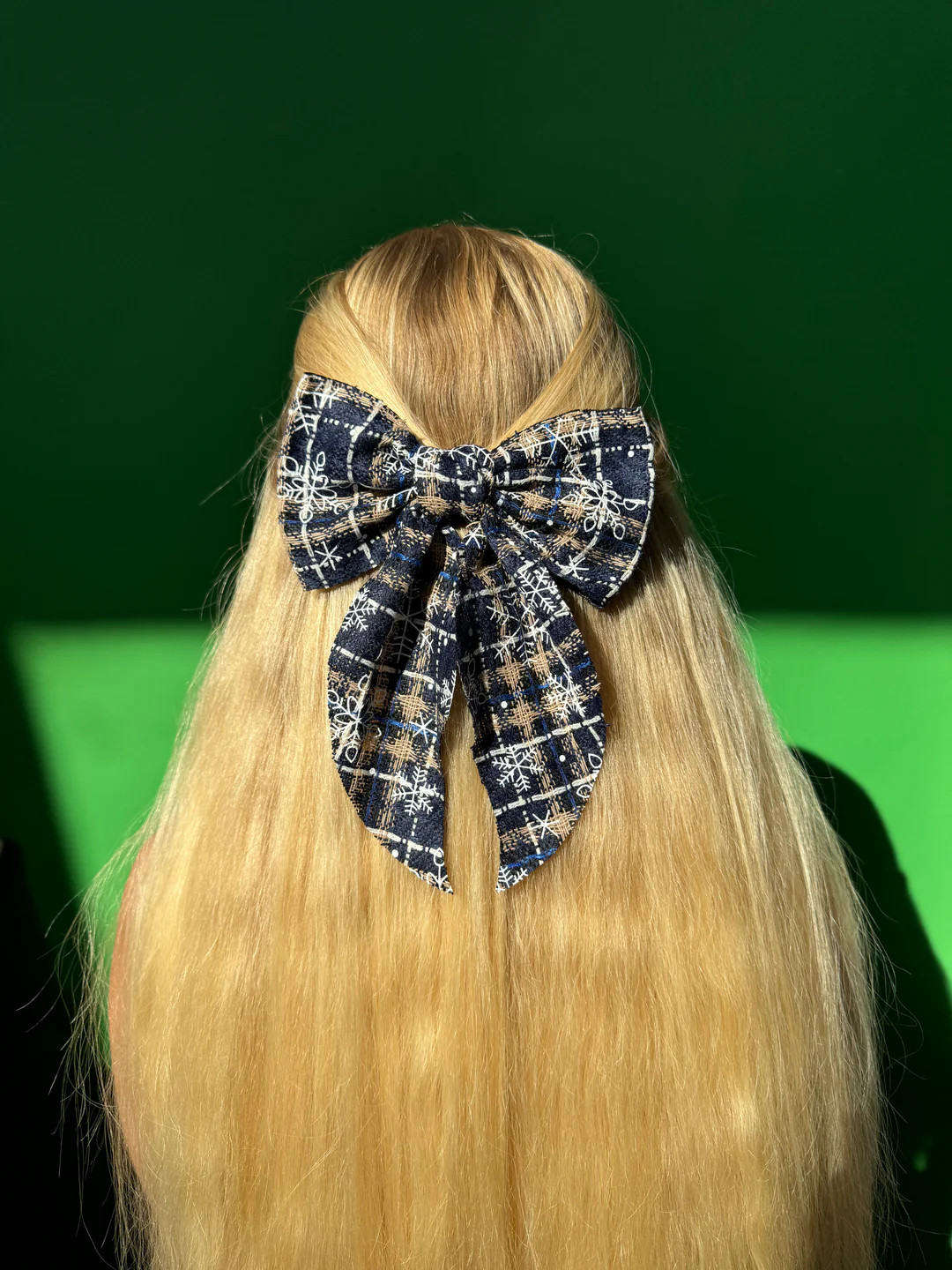 Mistletoe Magic Plaid Hair Bows | Willow Boutique