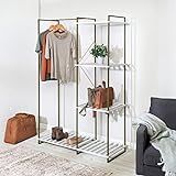 Amazon.com - Honey-Can-Do Freestanding Open Metal Closet Wardrobe, Olive and White WRD-09131 Oliv... | Amazon (US)