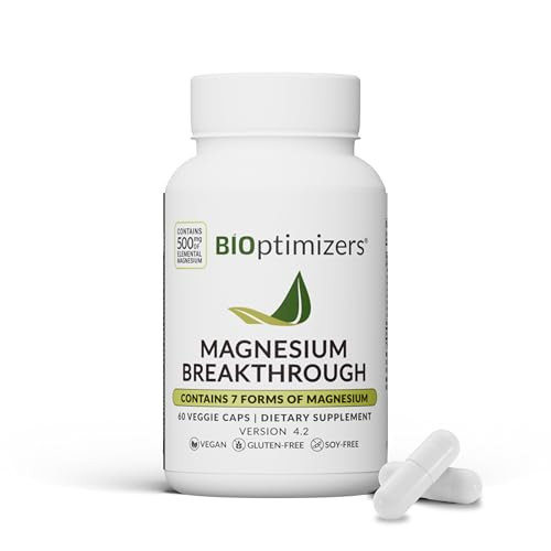 BIOptimizers Magnesium Breakthrough 500mg – Includes High-Absorption Forms Like Glycinate, Mala... | Amazon (US)