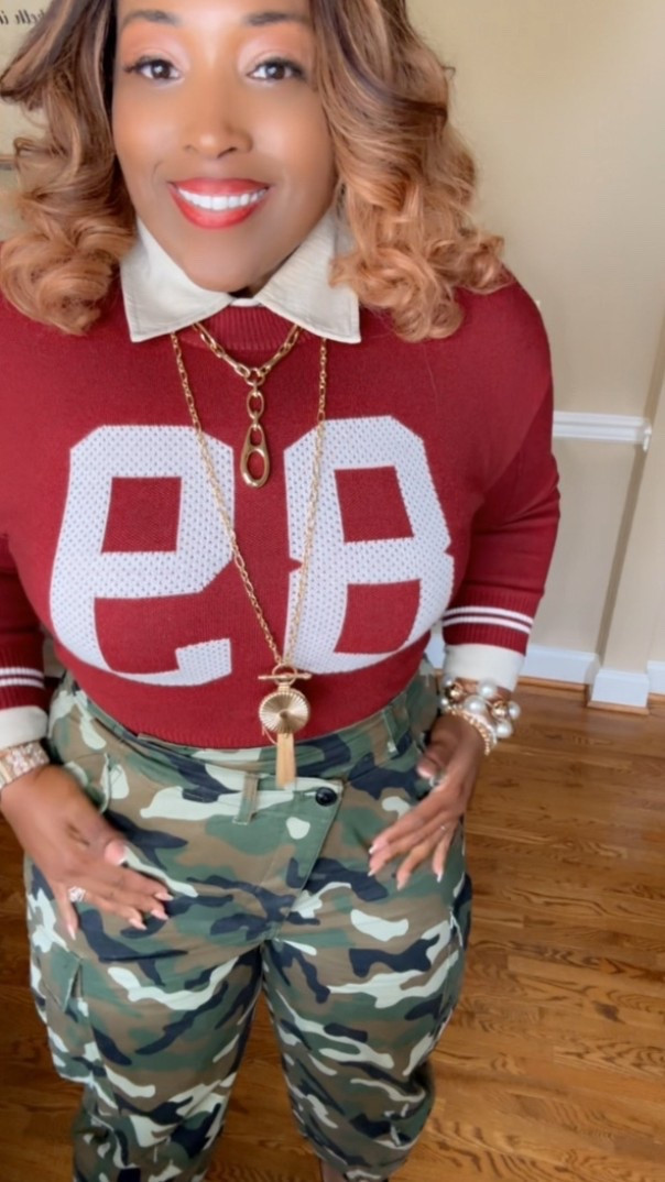 Game Day Inspo! POV: When the FIT is ☕️✨ On today’s episode of “I love your outfit”… this look had heads turning all day! A cozy sweater from @tjmaxx paired with the iconic pants from @bykahlana = instant slay. 🙌🏾 The best part? This sweater is game-day ready—comfortable and chic. Who said casual can’t be iconic? 💕

👀 Which piece are you loving most—the sweater or the pants?

💬 Would you rock this fit for game day? 
Drop a “🔥” if yes!

✨#KBBbyKahlana #OOTDInspo #FallFashionVibes #CorporateChic #EffortlessStyle #LaShaylaLeigh #GameDayStyle #FashionReels #ltkmidsize

#LTKMidsize #LTKStyleTip #LTKTall