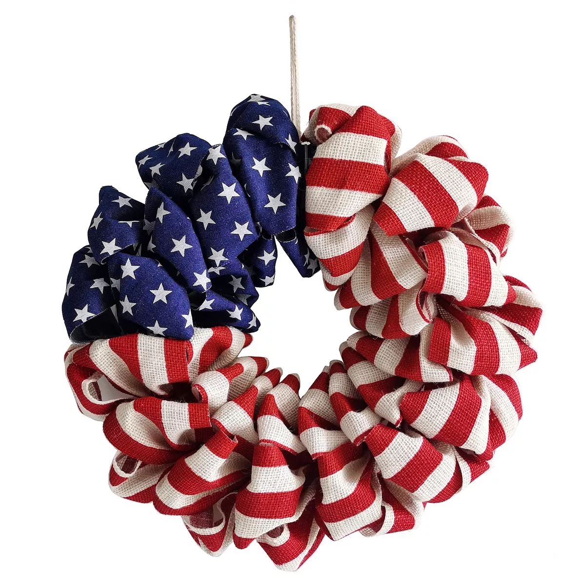 Celebrate Together™ Americana Patriotic Burlap Wreath | Kohl's