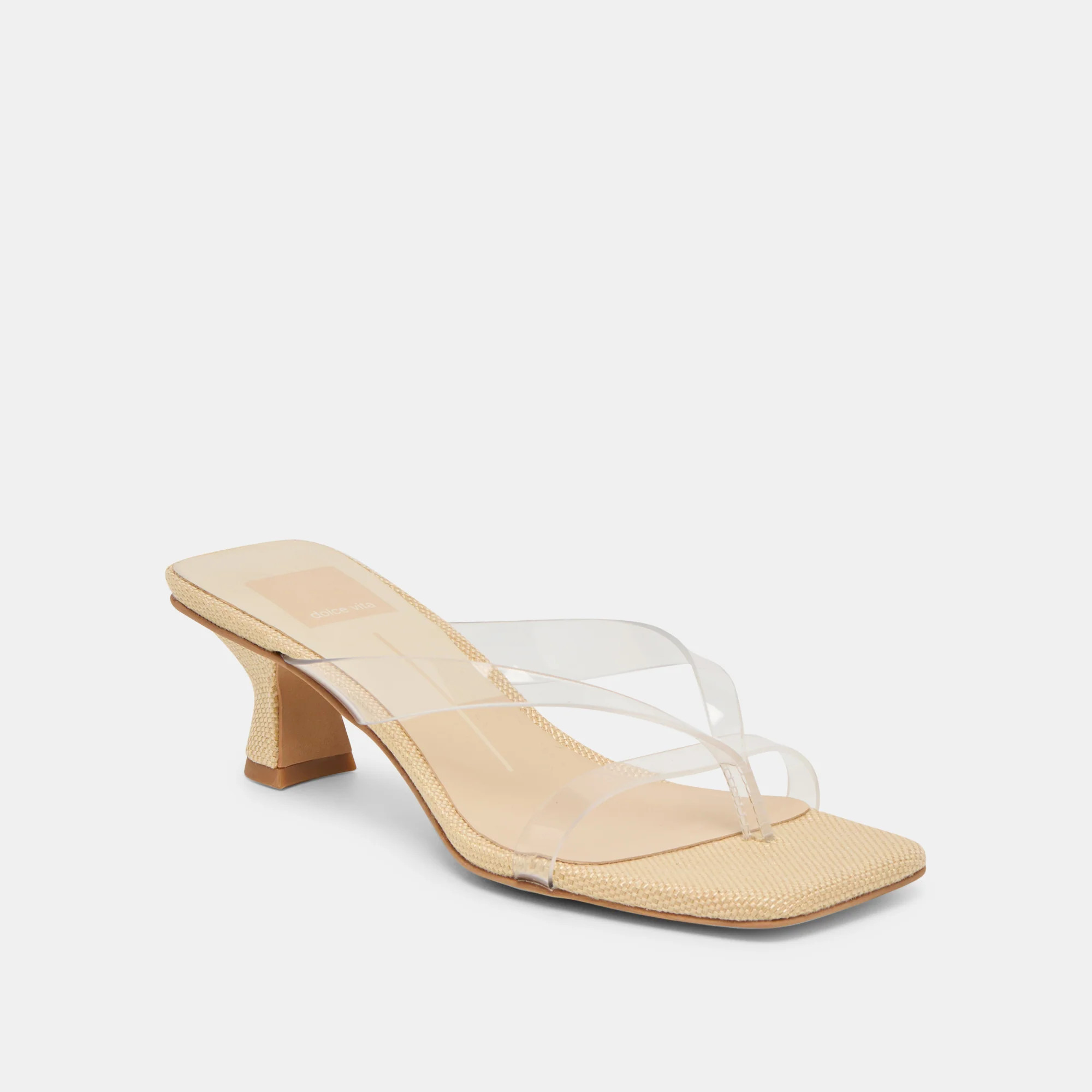 Brevel Vinyl Heels Crystal Jelly | DolceVita.com