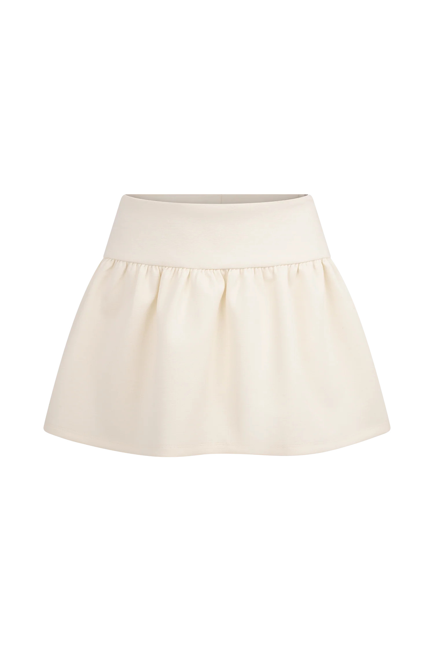 Jennie Frill Mini Skort - Ivory | MESHKI US