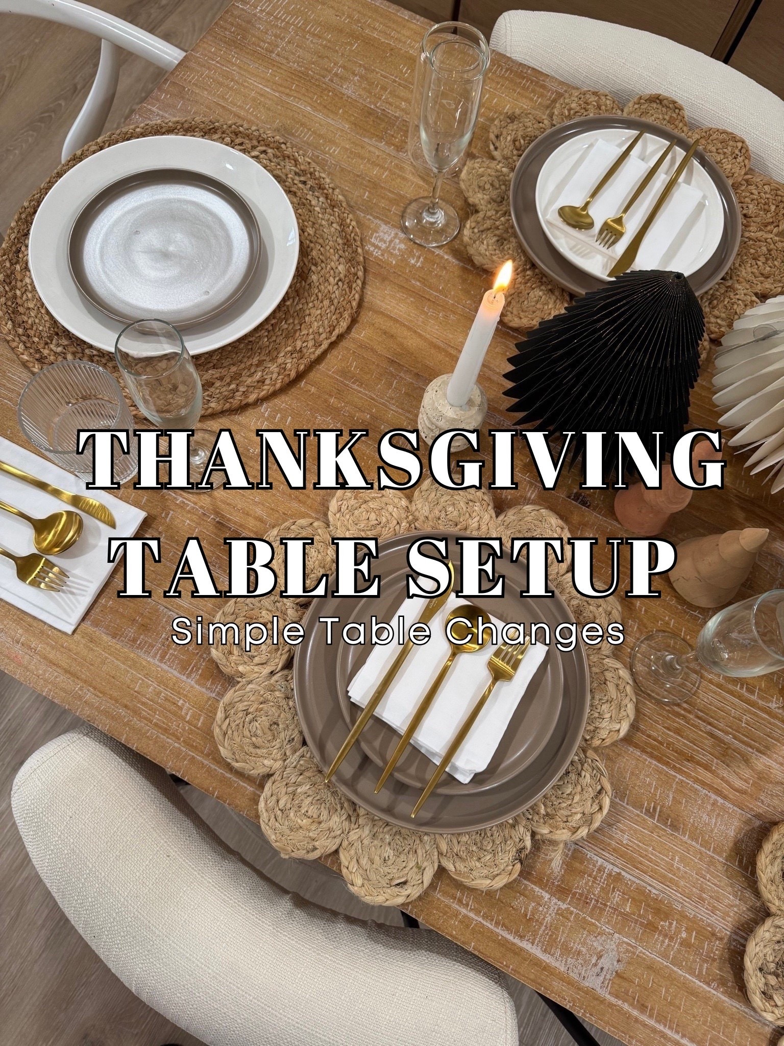 A simple table setup can completely change the feeling of a dining space. Mixing natural textures with neutral tones creates a timeless look that feels cozy, elevated, and easy to recreate. These pieces are perfect for anyone who loves a warm and inviting home aesthetic. dining table decor, tablescape ideas, Thanksgiving table setting, holiday table decor, fall table decorations, neutral home decor, cozy dining room ideas, dinner party inspiration, hosting essentials, elegant table setting, modern farmhouse decor, minimalist home decor, dining room styling, home decor finds, table setting ideas

#LTKSeasonal #LTKHome #LTKU