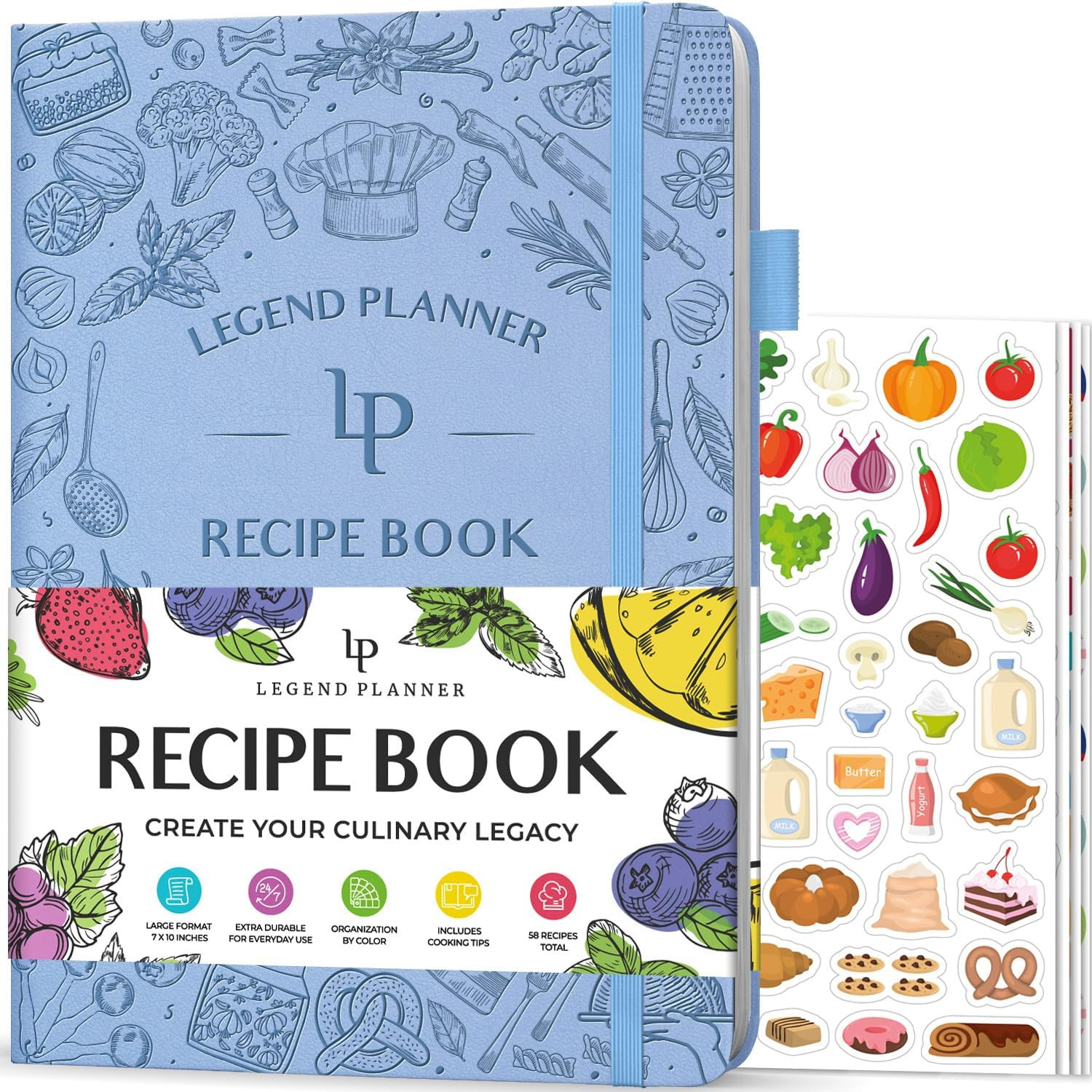 Legend Recipe Book – Blank Family Cookbook to Write In Your Own Recipes – Empty Cooking Journ... | Amazon (UK)
