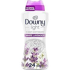 Downy Light Laundry Scent Booster Beads for Washer, White Lavender, 24 oz, with No Heavy Perfumes | Amazon (US)