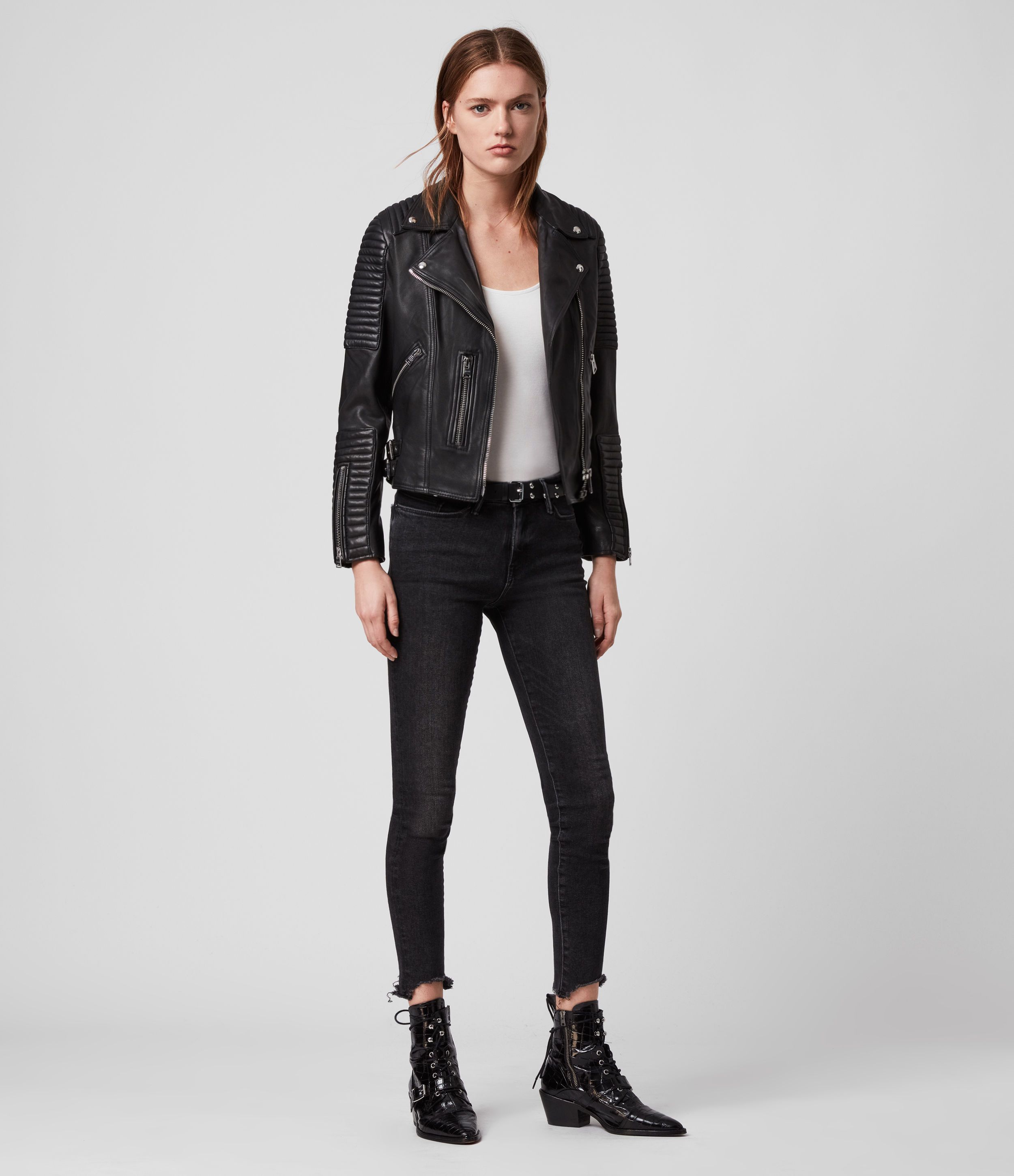 Estella Leather Biker Jacket | AllSaints US