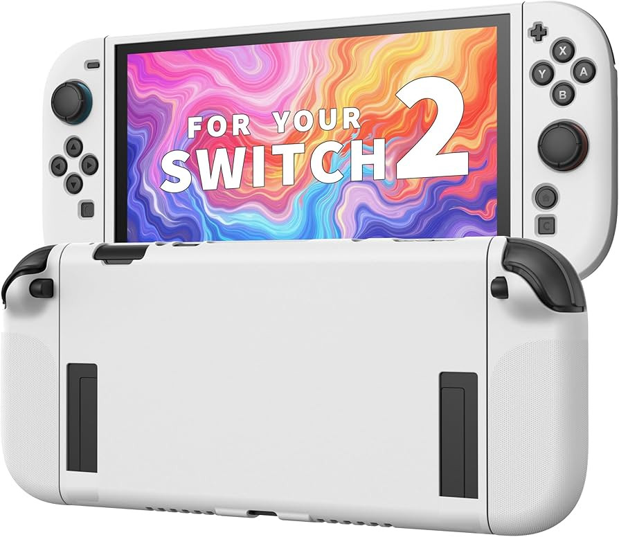 JEMDO Textured Grip Protective Case Compatible with Nintendo Switch 2 (2025) Only – White Matte... | Amazon (US)