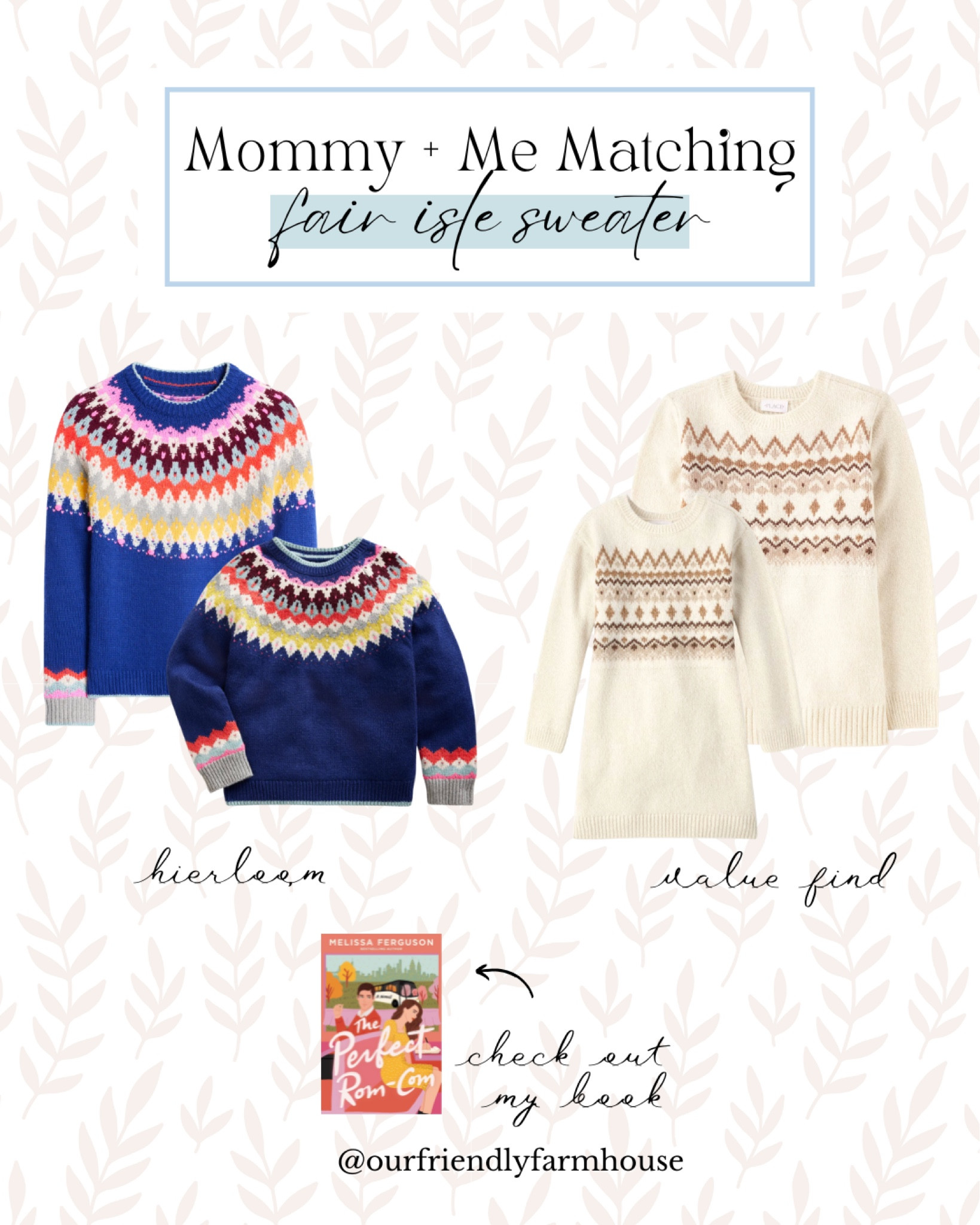 Mommy & Me Matching Fair Isle Sweaterr

#LTKStyleTip #LTKFamily #LTKHoliday