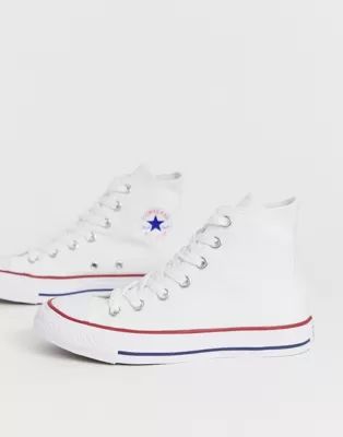 Converse Chuck Taylor All Star Hi white trainers | ASOS (Global)