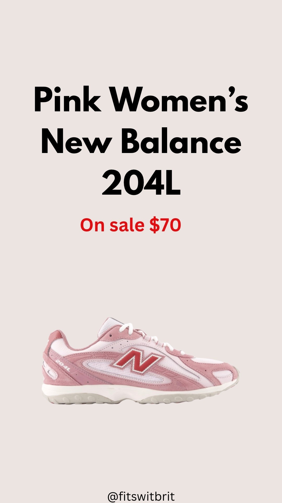 Pink Women’s New Balance 204L Sneakers on sale $70

#LTKSaleAlert #LTKActive #LTKfitnessgoals