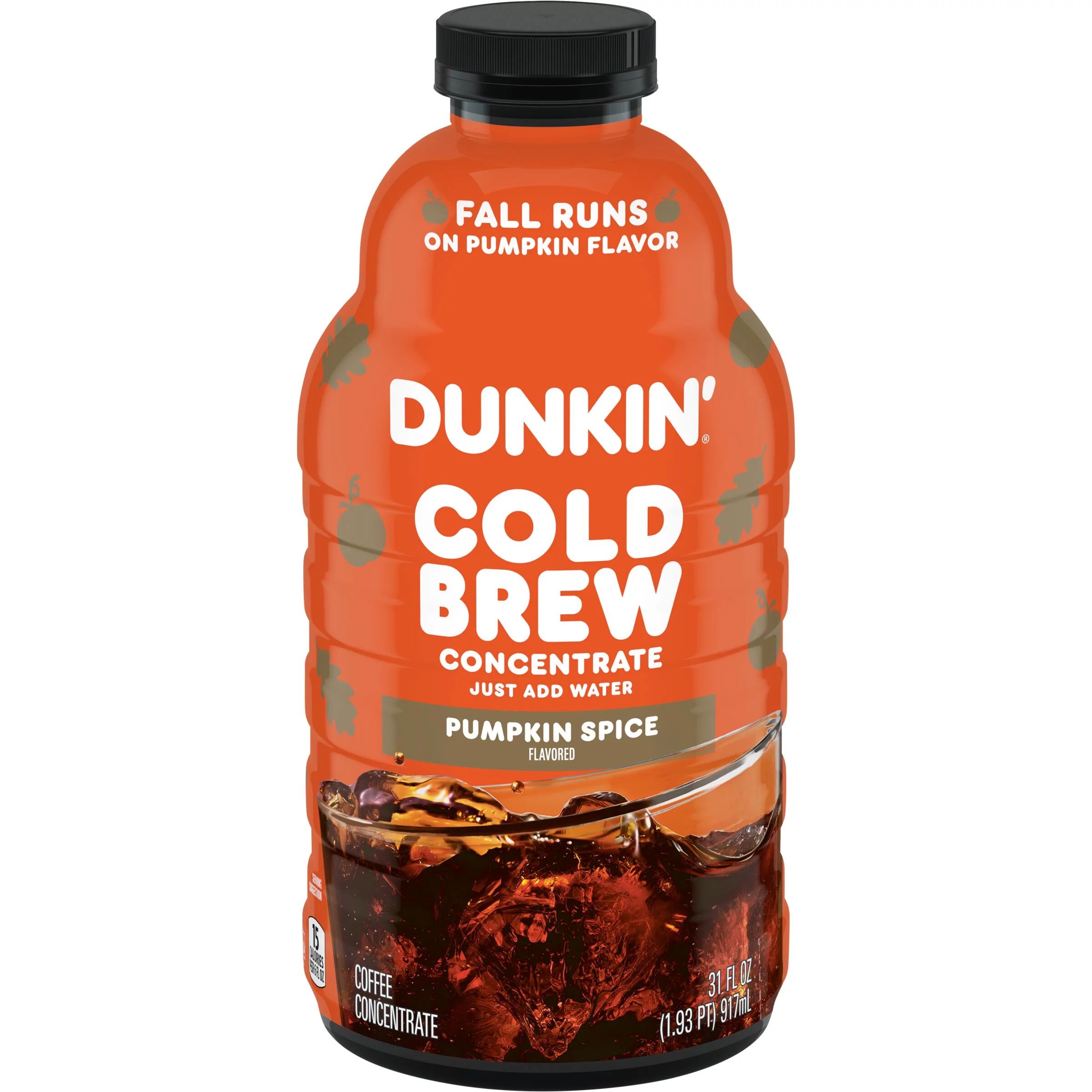 Dunkin Pumpkin Spice Flavored Cold Brew Coffee Concentrate, 31 Oz. - Walmart.com | Walmart (US)
