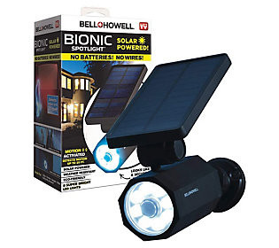 Bell + Howell Bionic Spotlight Solar Powered Mo ion Spotlight | QVC