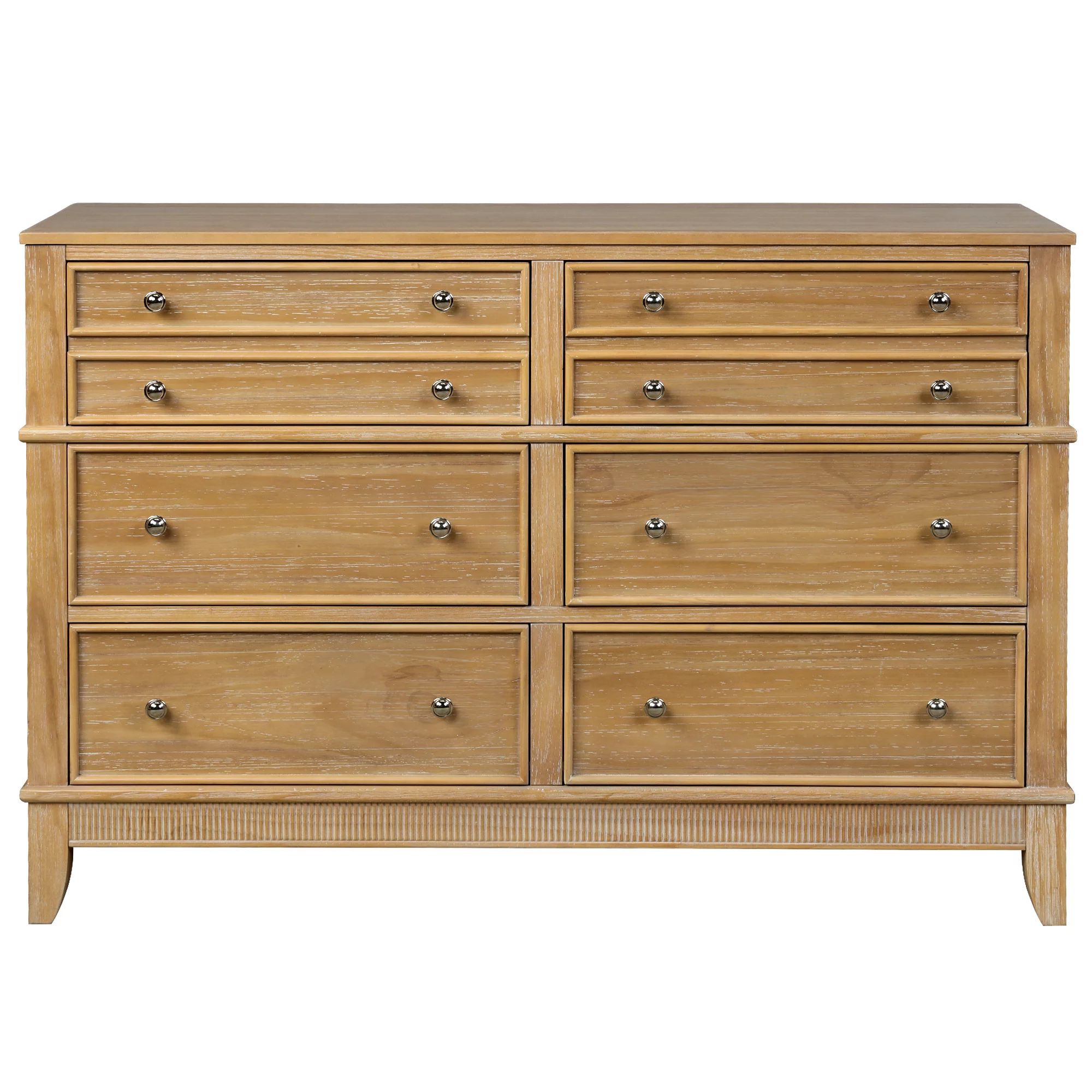 Hazel 6 Drawers Dresser Solid Wood | Walmart (US)