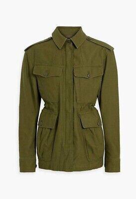 New Women's Rag & Bone Lorenz Beautiful Army Green Cotton Sateen Jacket XXS  | eBay | eBay US