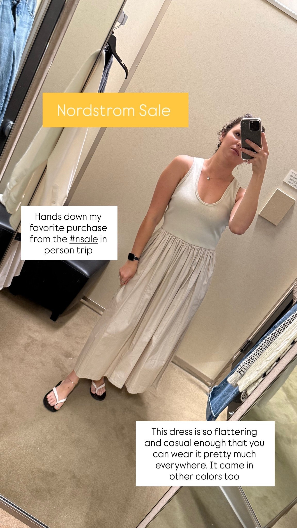 My favorite find of the Nordstrom sale this year. Wearing a size small. Such a flattering dress 

#LTKFindsUnder100 #LTKStyleTip #LTKSaleAlert