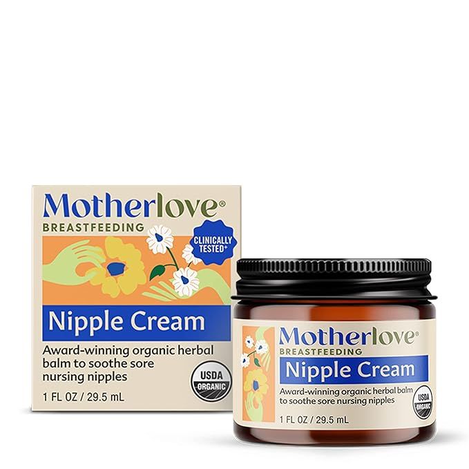 Motherlove Nipple Cream (1 oz) Organic Lanolin-Free Nipple Cream for Breastfeeding—Benefits Nur... | Amazon (US)