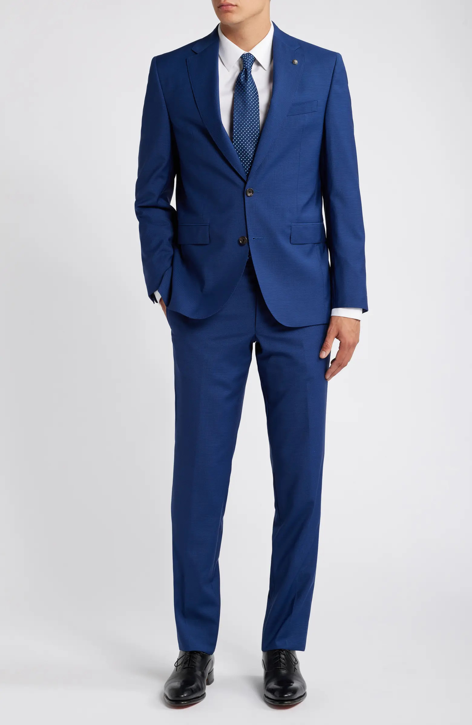 Esprit Textured Navy Wool Suit | Nordstrom