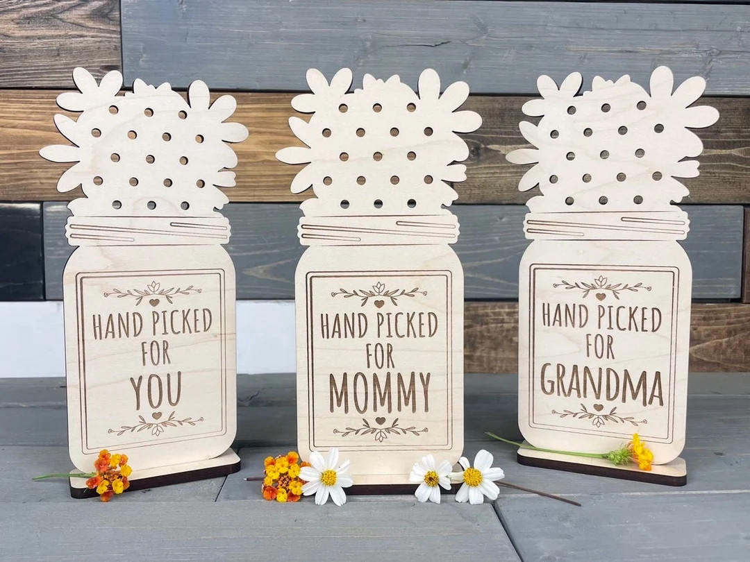 Personalized Picked For Mommy Flower Stand / Mother's Day Gift / Mommy Flowers / Flower Holder / ... | Etsy (US)