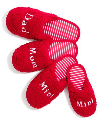 Family Pajamas Matching Holiday Slippers Collection & Reviews - Slippers - Shoes - Macy's | Macys (US)