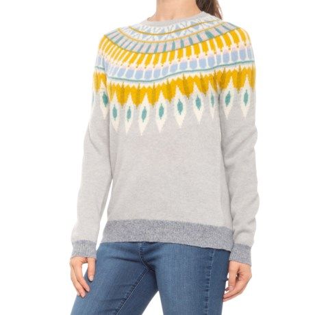 Tabitha Webb Fair Isle Pattern Sweater - Lambswool Blend (For Women) | Sierra